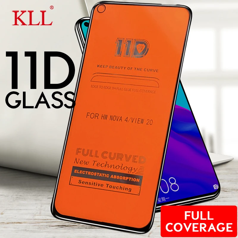 

11D Full Cover Tempered Glass for Huawei Nova 4 4e 3 3i 3e Mate 20 Lite Screen Protector for Huawei P30 P20 Lite Y7 Y6 Pro Prime