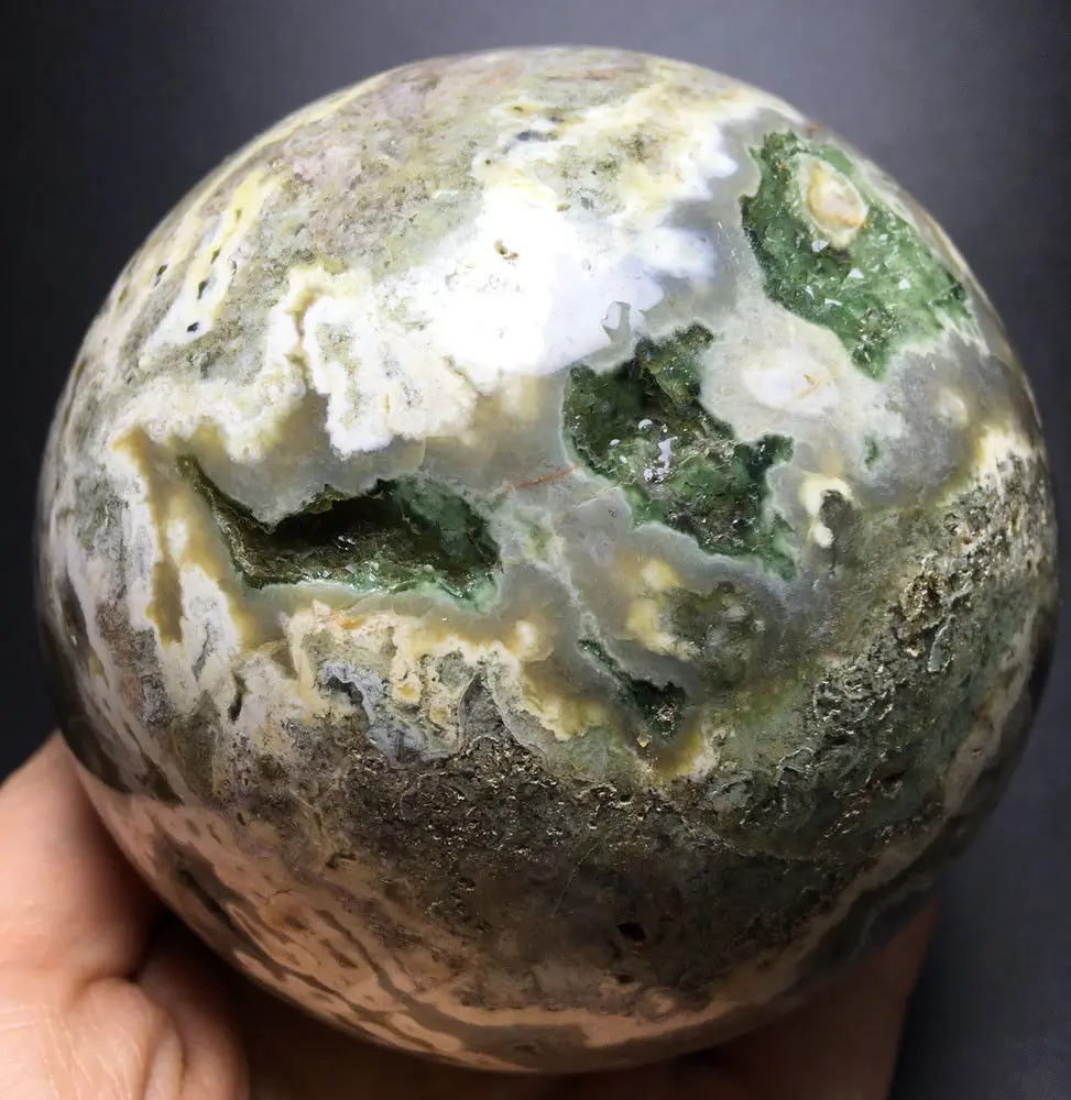 

1073g NATURAL OCEAN JASPER QUARTZ CRYSTAL BALL HEALING