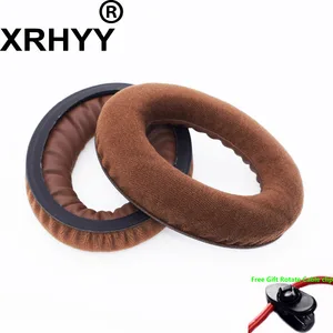 XRHYY Brown Replacement Velvet Ear Pads Earpad Cushions For Sennheiser HD598 HD598SE HD598CS HD515 HD555 HD595 HD518 Headphones