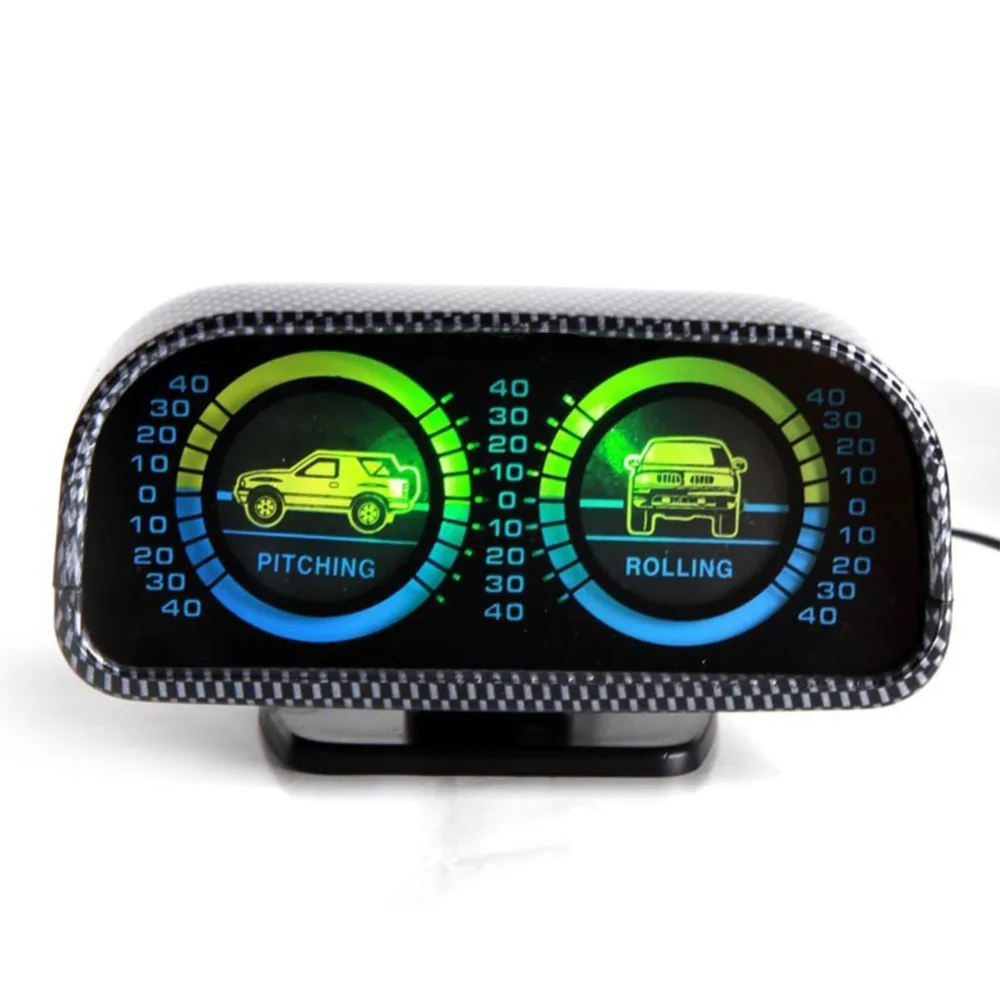 BYGD For Any DC 12V Car Auto Pitching Rolling Meter Gauges Car Balancing Instrument Automobiles Vehicle