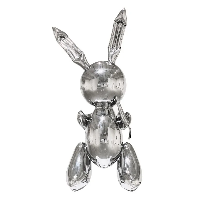 

Jeff Koons Rabbit Cute Animals Resin Sculpture Wedding Decor Balloon Rabbit Nordic Style Moder Home Decoration Accessories