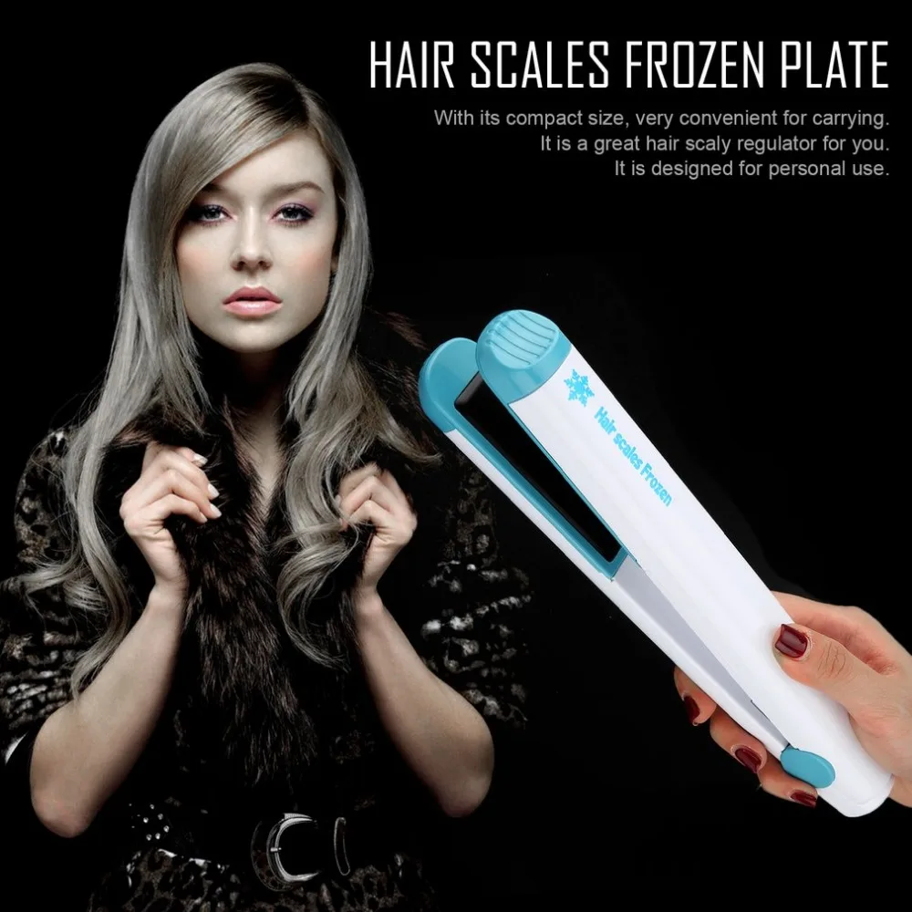 

Professional Cordless Hair Straightener Plate with Cool Storage Ice Core Portable Hair Scales Frozen Iron for Personal Use