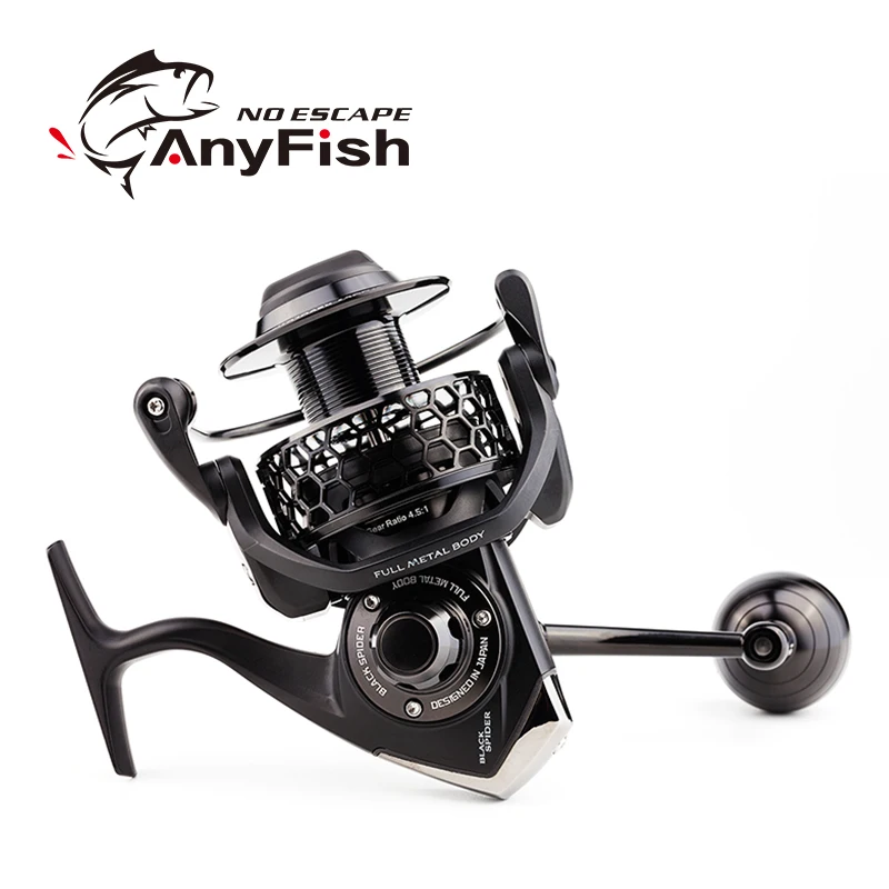 Рыболовное спиннинговое колесо ANYFISH 4500 5000 6500 11 + 1BB передаточное число 4 9: 1/4.4:1/4 3: 1