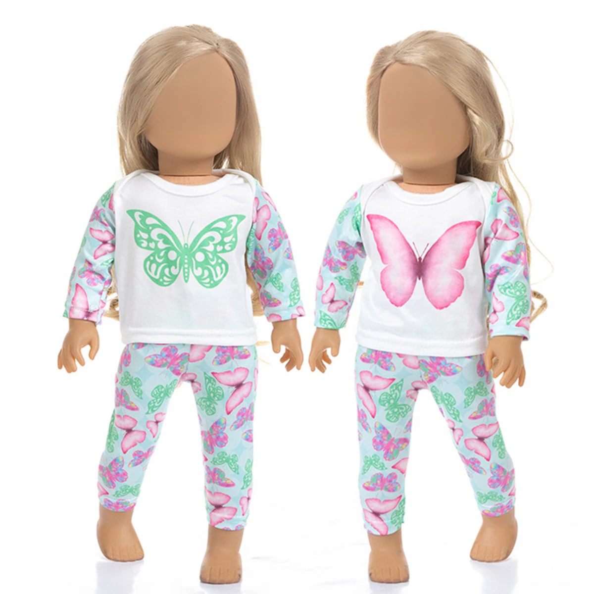 PellyBaby Doll Clothes Pants for 18 inch Dolls Outfits American Accessories Butterfly Pattern | Игрушки и хобби