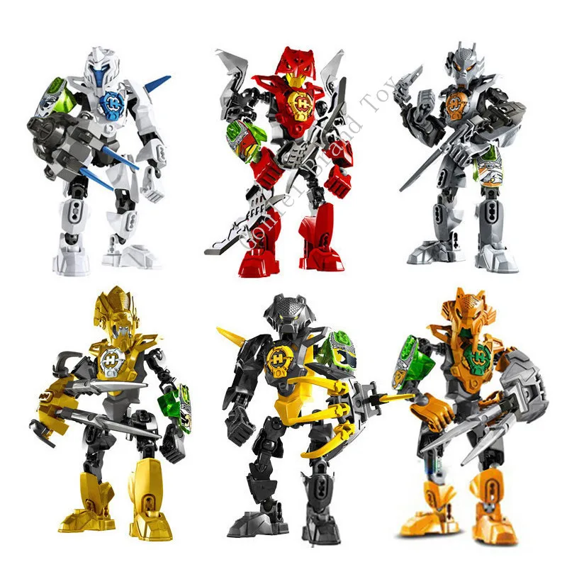

Hero Factory 3.0 Star Soldiers ROCK NEX STRINGER AULK FRNO STORMER Human Building Blocks Enlighten Toys Compatible with legoes