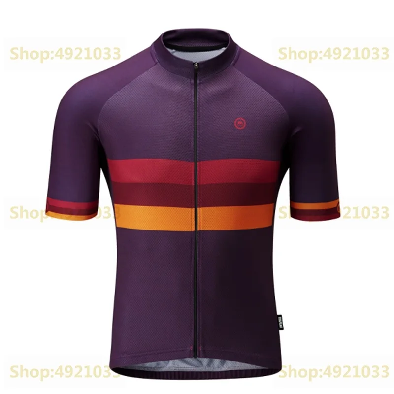 Мужской клубный велосипедный трикотаж, летняя дышащая рубашка с коротким рукавом для горного велосипеда, гоночная Рубашка С Разноцветными полосками, быстросохнущая rideshirt - Цвет: 11