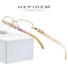 Очки с рогом буйвола, оправа для мужчин, квадратная, высокое качество, женские очки по рецепту,, новинка, роскошные оптические оправы, очки 8101027
