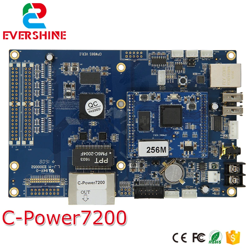 Controlador e cartão de Memória e placa Faixa de Controle de 640×480 Lúmen C power7200 Vídeo Assíncrono Levou Principal Pixels