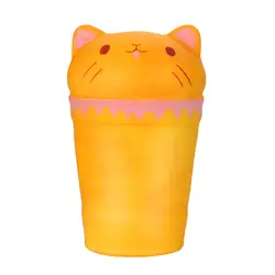 С функцией изменения цвета в зависимости от температуры Squishies чашки кошка замедлить рост Ароматические снятие стресса силиконовые squishy