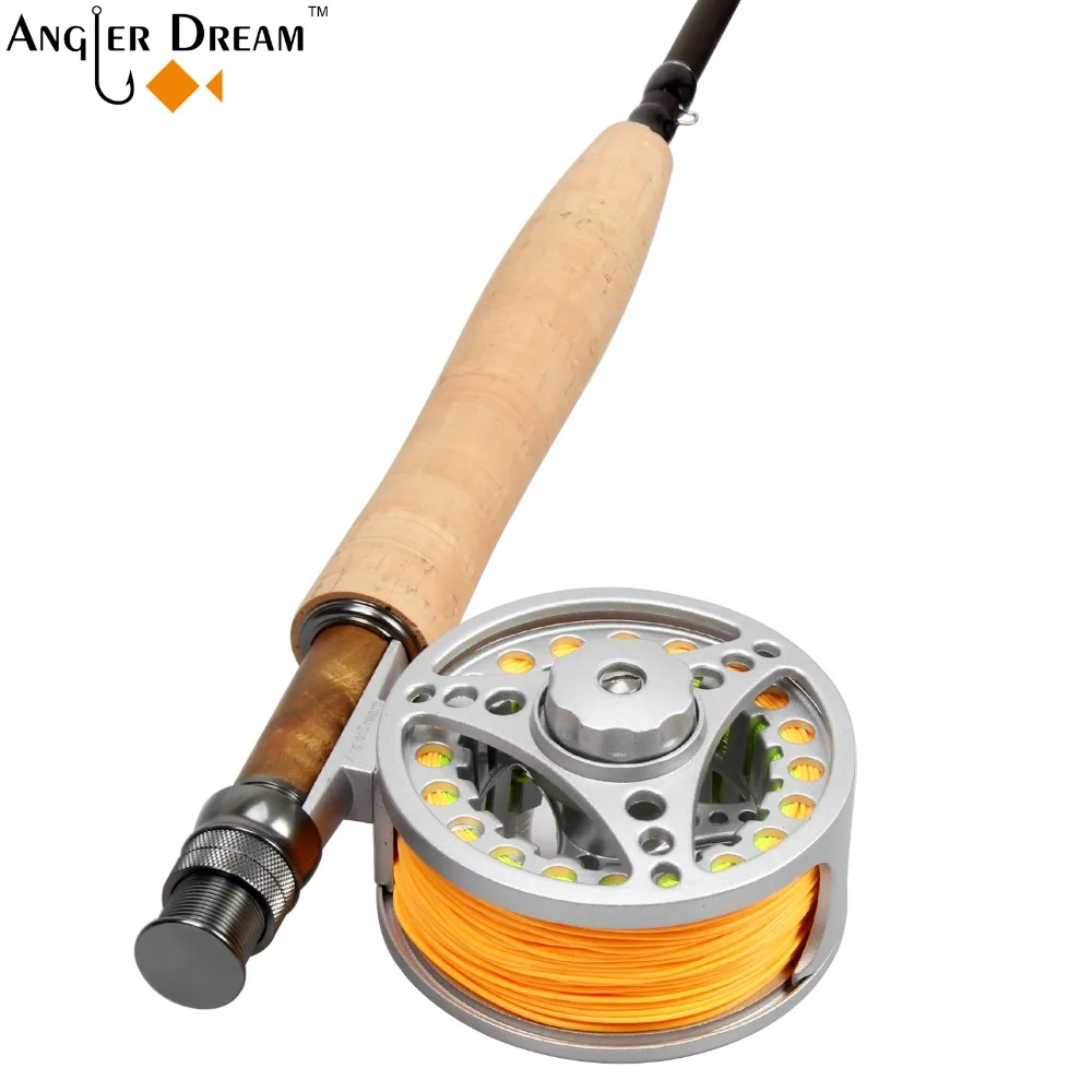 Fly Fishing Combo 5WT 9FT Carbon Fiber Fly Fishing Rod & 5/6WT Large