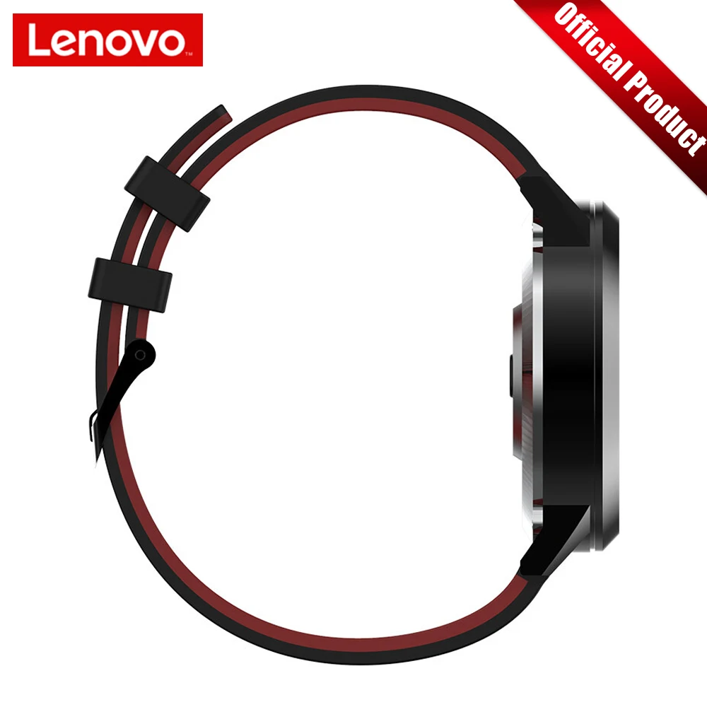 Lenovo Smart Watch Watch X Sports Edition BT5.0 Luminous Pointer Smartwatch OLED Screen Double Layer Silicone Strap Wristwatch