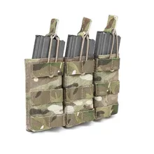 1000D нейлон тактический Трехместный M4/M16 с открытым верхом подсумок Штурмовые систем банджи открытый модуль для снаряжения M4 5,56 мм подсумок(3 журнал