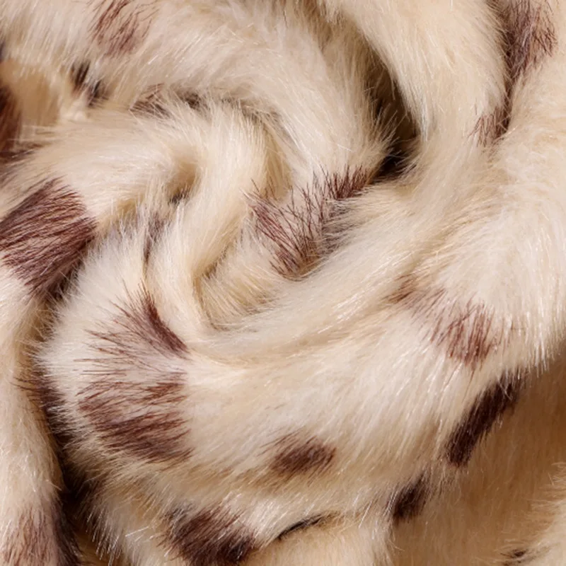 3cm beige faux mink fur fabric plush imitation fur Artificial fur cloth