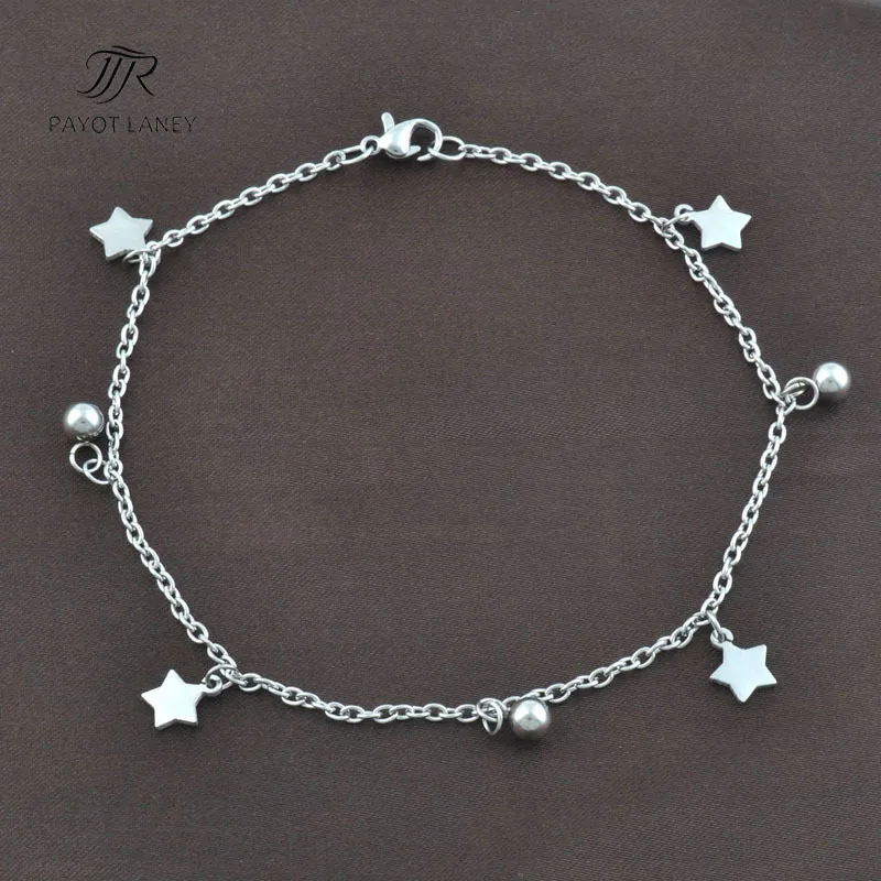 Stainless Steel Anklet Bracelet on Foot Ankle Bracelet Anklet-1 Stainless Steel Anklet Bracelet on Foot Ankle Bracelet Anklet-1