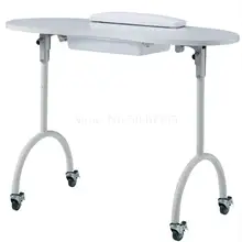 Гвоздь верстак одиночный Маникюрный Стол маникюрный магазин складной простой белый Маникюр верстак столик для ногтей