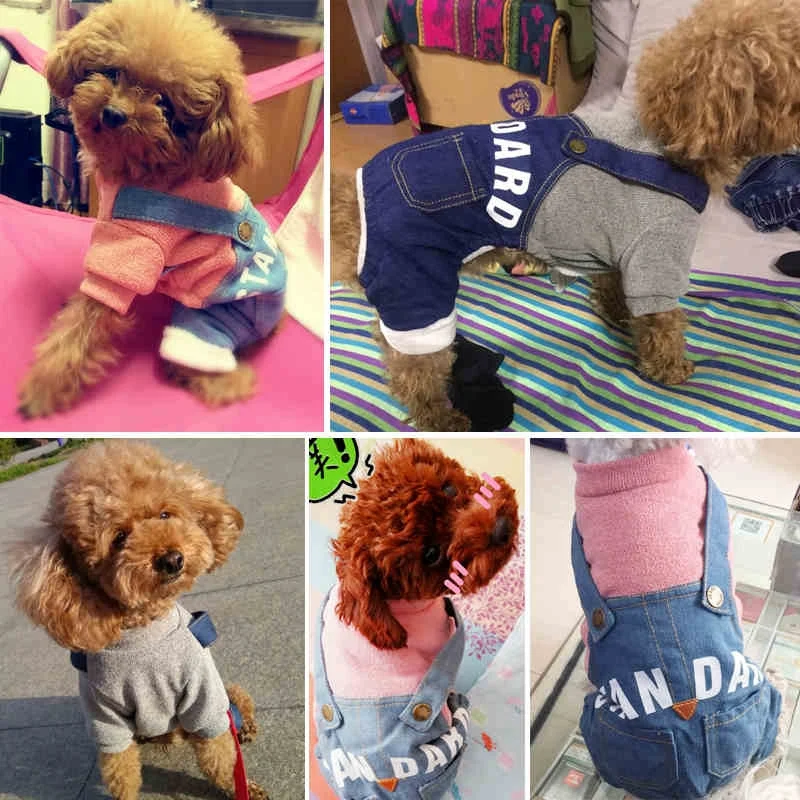 Letters Jumpsuits Cats Rubbits Dogs Pet Clothes Breathable Soft Solid Outfit Dog Puppy Pants Print Jumpsuit Clothing 213