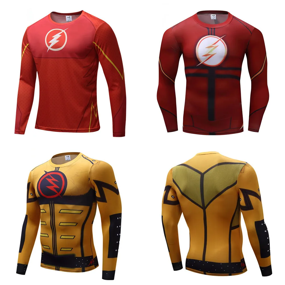 The Flash Barry Allen T Shirt Cosplay Costume Sports