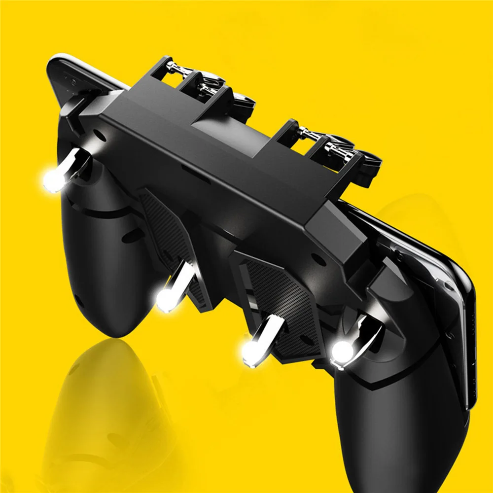 Game Joystick Controller Turnover Button Gamepad for PUBG IOS Android Six Fingers Operating Gamepad