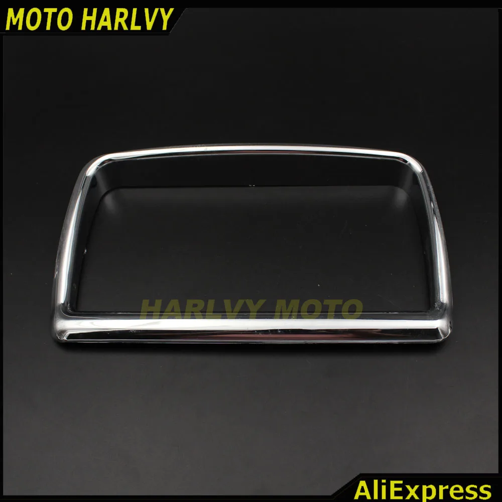 Chrome внутренний обтекатель Dash датчик Радио отделка комплект для Harley FLTR дороге Glide 15-16