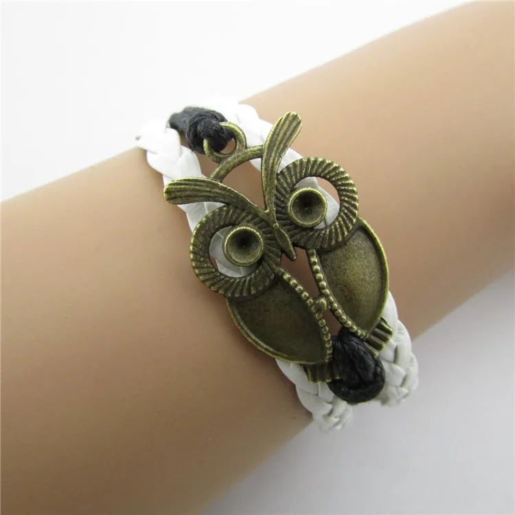 European and American retro owl leather rope multilayer Bracelet | Украшения и аксессуары
