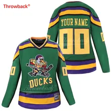 Throwback Jersey Women Duck Jersey Ice Hockey Jerseys Customized Name Number Colour White Size S-XXXL Free Shipping 1954 north dakota sioux jersey 14 all stitched custom any name and any number men s throwback hockey jersey free shipping