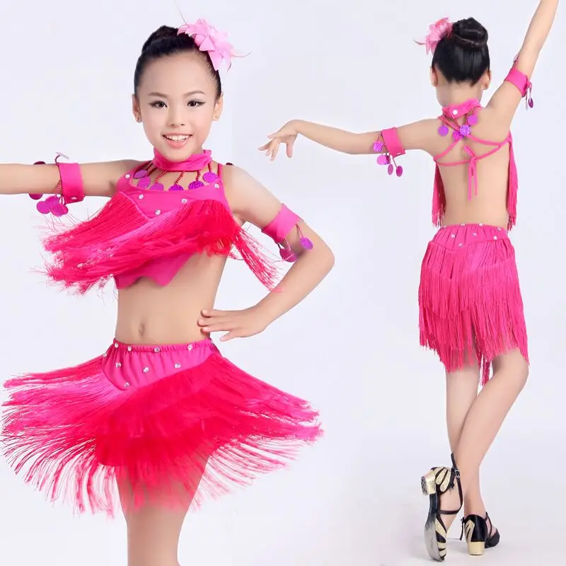 Girl tassel Latin Dance Dress Cha Cha/Rumba/Samba/Ballroom/Tango Dance