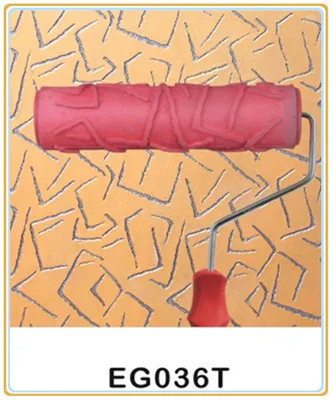 7 ''резиновый чехол-книжка с выбитым рисунком цветка краска собственного приготовления бандаж валка декоративные фактурный валик с ручка - Цвет: EG036T