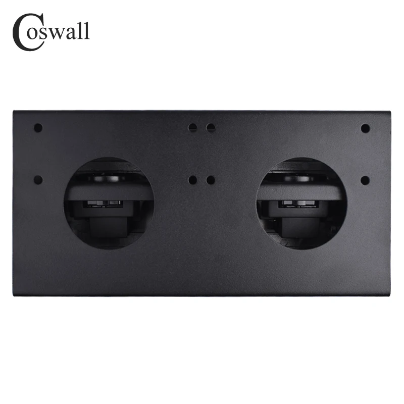 COSWALL Zinc Alloy Plate 16A Slow POP UP 2 Power
