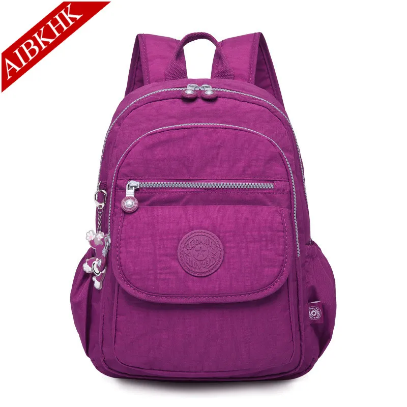 

Washed Nylon Women Backpack Nylon Backpacks for Teenage Girls Female Women Bagpack for Women Travel Bag mochila