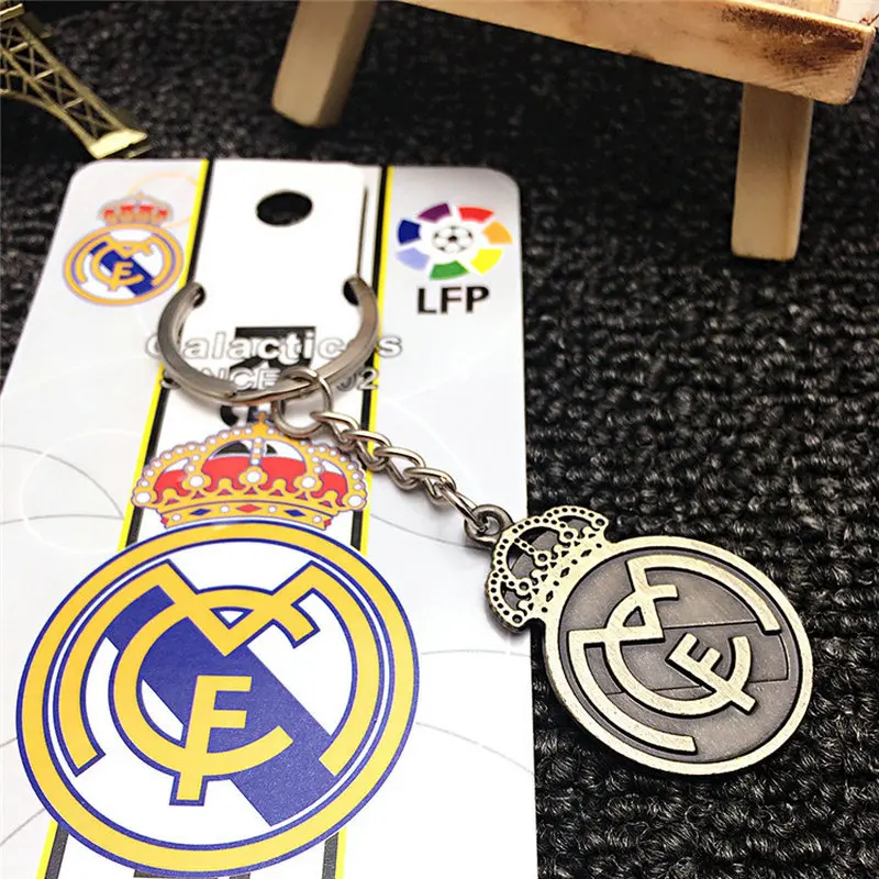 

Car Jewelry Keychain Football Club Keychain European Football League Keyring Real Madrid