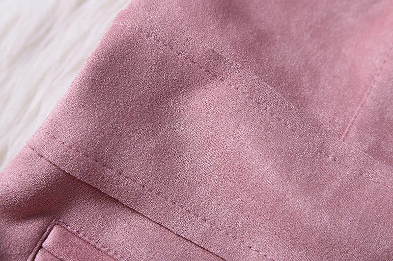 Зимние Для женщин Замшевое платье осенне зимняя одежда с длинным рукавом облегающее вечерние платье Для женщин платье vestidos Винтаж элегантные женские туфли-лодочки; цвет розовый платья C3714