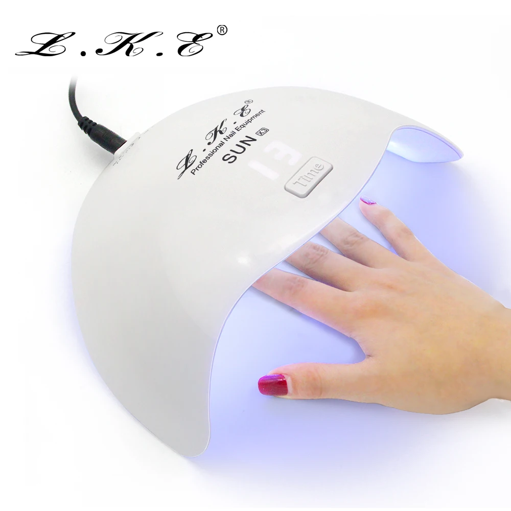 

LKE Mini 24W UV LED Lamps Curing Nail Gel Polish induction Timers Nails Art Tools for Home Use Equipment