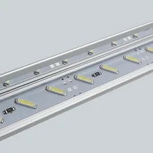 Fanlive 10 шт. 7020 Smd 72 светодиодный s/m Яркий 12 В светодиодный алюминиевый профиль жесткий бар полосы лампочки v отражатель жесткий линейный светильник