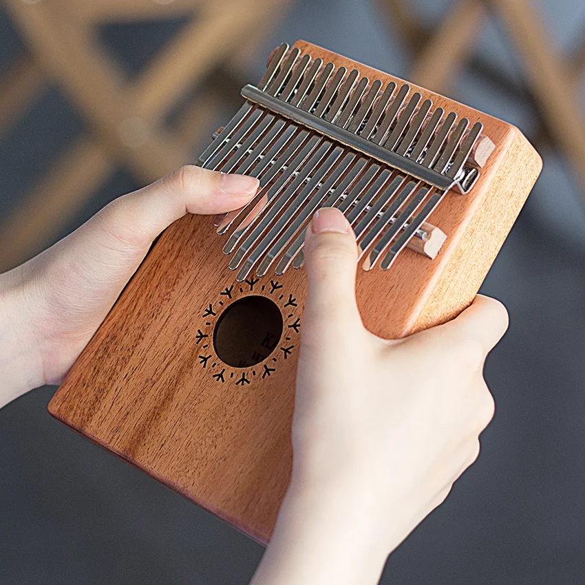 17 клавишный палец Kalimba Mbira Sanza «пианино для больших пальцев» карманный размер поддерживающая сумка клавиатура Marimba деревянный музыкальный инструмент калимба