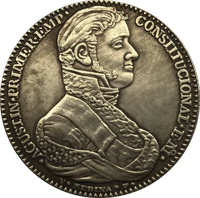 

1822 Mexico 8 Reales coins COPY 39mm