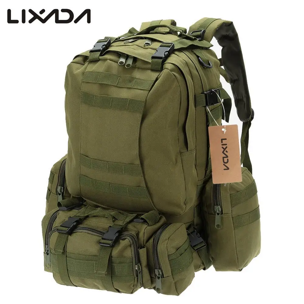 Lixada 50L Открытый военный Молл тактический рюкзак походный рюкзак Кемпинг воды водоотталкивающие сумки 600D камуфляж