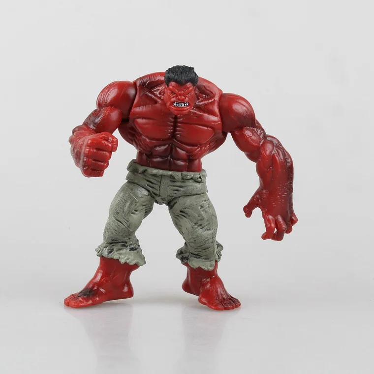 Marvel 4 шт./компл. 12 см Мстители 2 Халк смесь красный серый зеленый ПВХ фигурку Модель