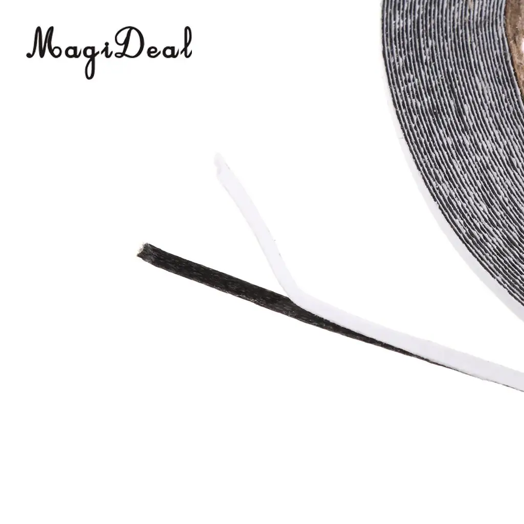 MagiDeal 1 Roll Adhesive Feather Tape Glue Archery Arrow Accessories DIY Black 10M