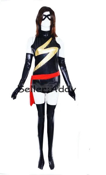 

Ms.Shiny Superhero Costume with Red Waistband Cosplay halloween costumes for women