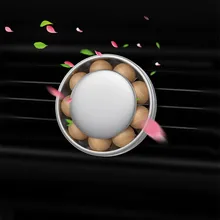 Двухфункциональный автомобильный освежитель воздуха автомобильный солнцезащитный козырек воздушный диффузор твердый парфюм стойкий ароматический Декор деревянный шарик очиститель воздуха