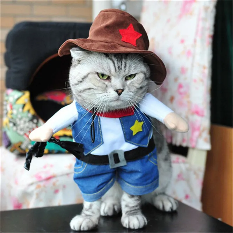 Cats Clothes Costume Pets Dress For Small Dogs Clothing Funny Outfit