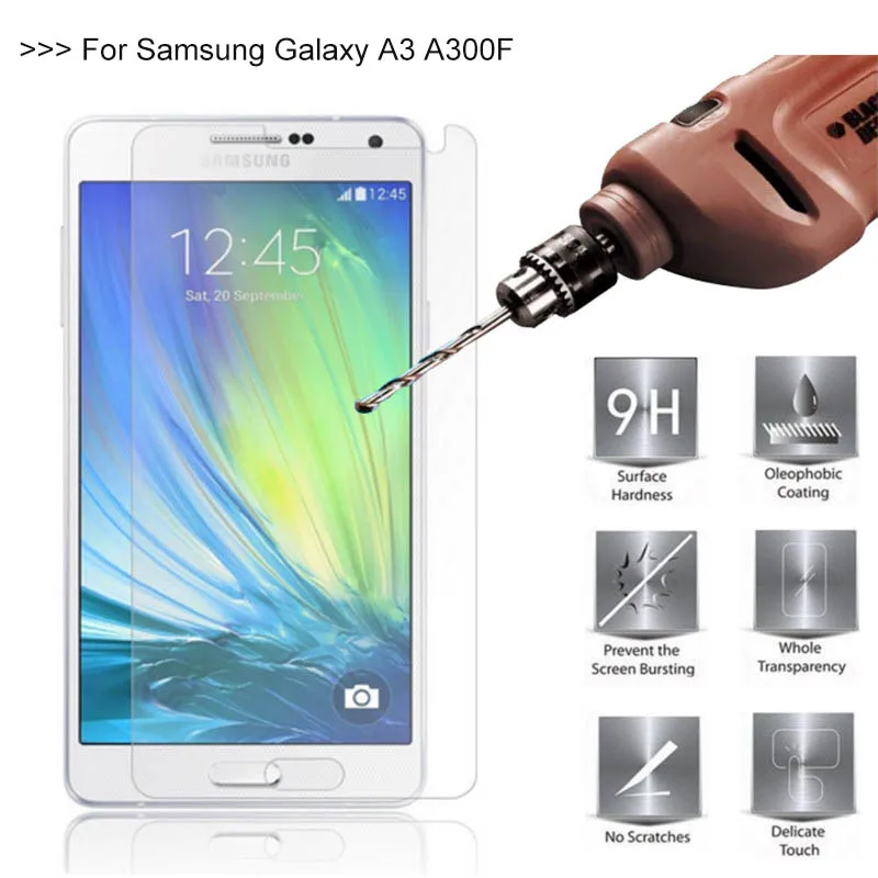 2.5D 0 26 мм 9H закаленное стекло для Samsung Galaxy A3 2015 A3000 A300 SM A300F защитная пленка|Защитные