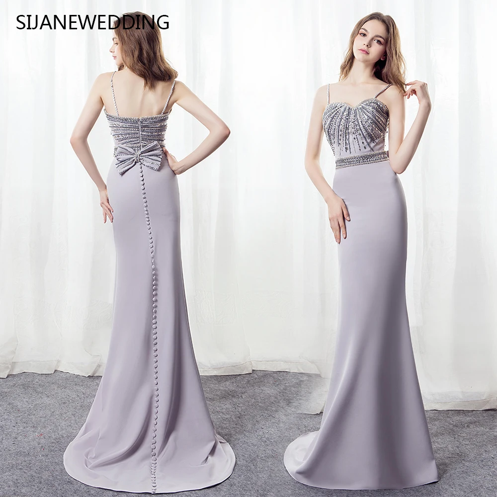 SIJANE Luxury Mermaid Party Dress Sleeveless Evening Custom Made Bridal 0872 | Свадьбы и торжества