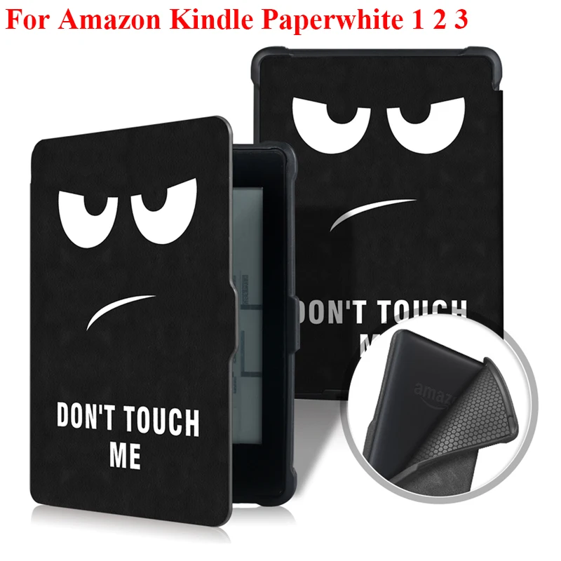 

Soft TPU Case For Amazon Kindle Paperwhite 1 2 3 E-book Cover 2015 2017 Magnetic PU Leather Smart Case for Kindle Paperwhite 6"