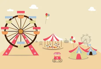 

decoracion fiesta circo Vinyl Backdrops Photography Baby Children Photo Studio Backgrounds For Photo cirque anniversaire