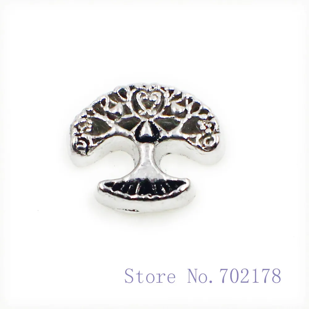 

10pcs FC1565 tree of life wholesales floating locket memory charms fit for memory locket DIY Accessories as kids friends gift