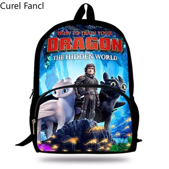 

16 Inch New Style How To Train Your Dragon Backpack for Girls School Bags for Boys Children Bookbag for Women Mens Kids Bag 2020