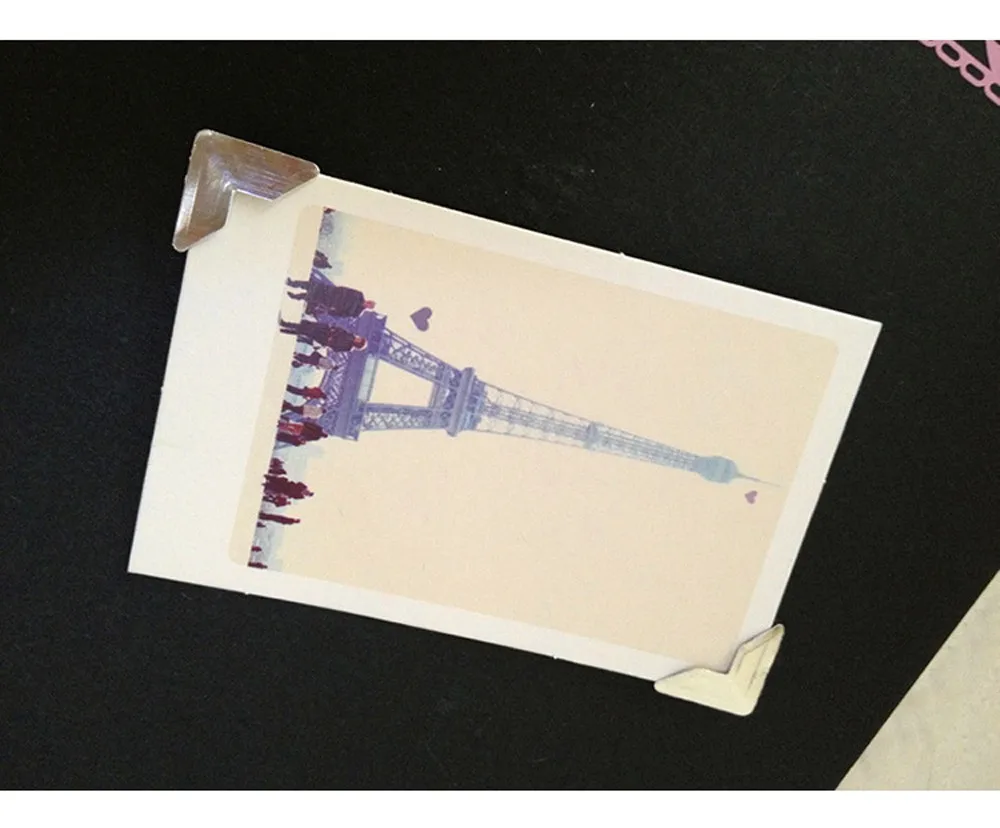 Фотоальбом DIY Фотоальбомы винтажные Угловые крафт-бумажные наклейки Украшение скрапбукинг L528