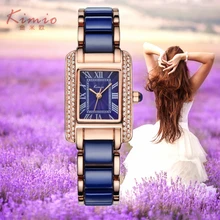2016 Nouveau KIMIO Dames De Bijoux De Luxe Quartz Montre Robe De Mode Casual Femmes Montres Chiffres Romains Strass Bracelets Montres
