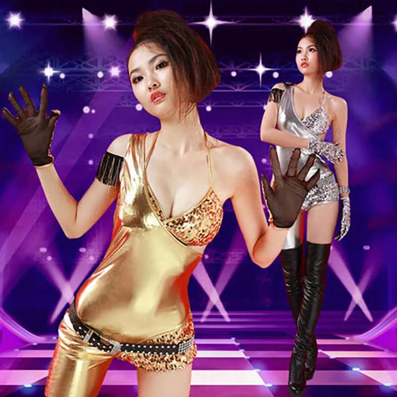  Jazz Dance Costumes Sexy Bodysuit Half Sleeve Birthday Outfits For Women Pole Dance Clothing Nightc